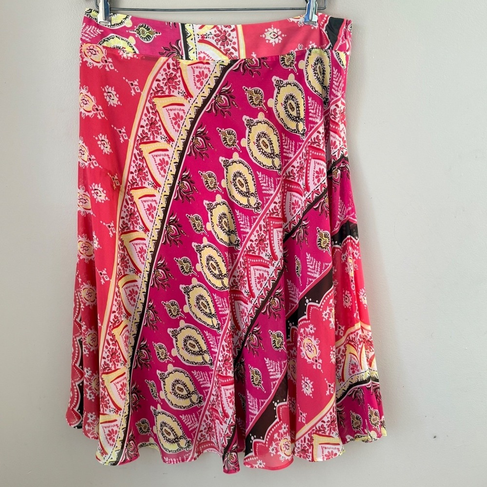 Grace Elements Paisley Chiffon Skirt Size 12 y2K Fairycore Mermaidcore Boho